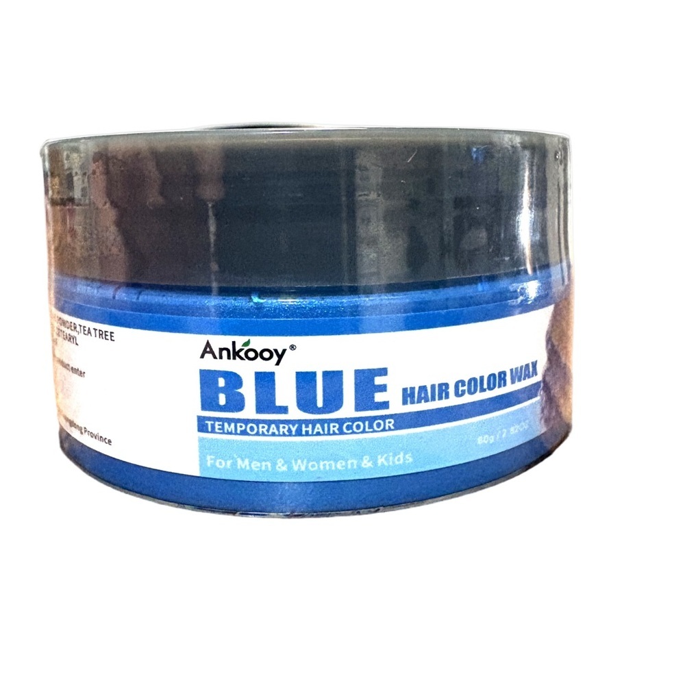 Ankooy Blue Temporary Hair Color Wax | For Men, Women & Kids | 120g